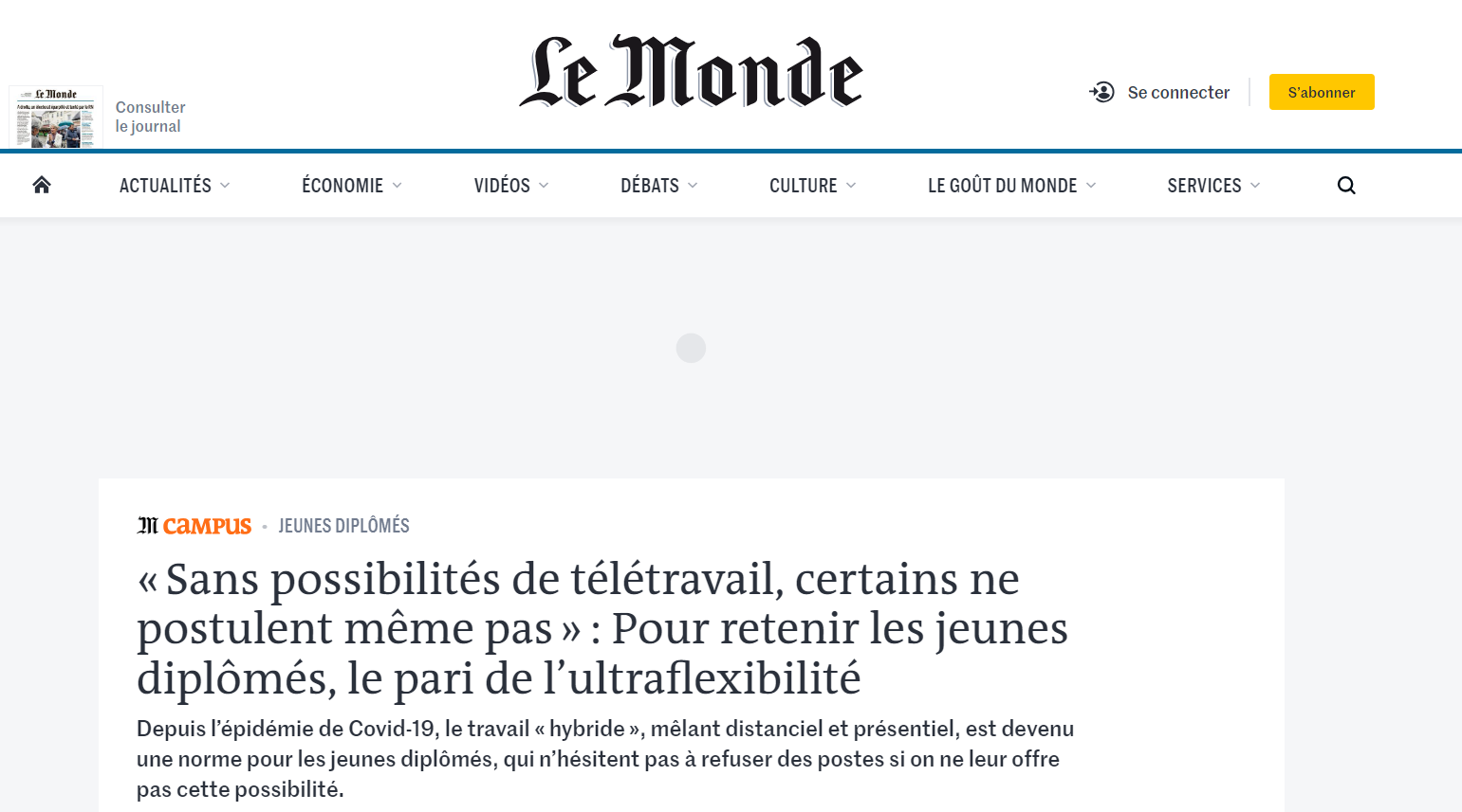 « Sans possibilités de télétravail, certains ne postulent même pas » : Pour retenir les jeunes diplômés, le pari de l’ultraflexibilité