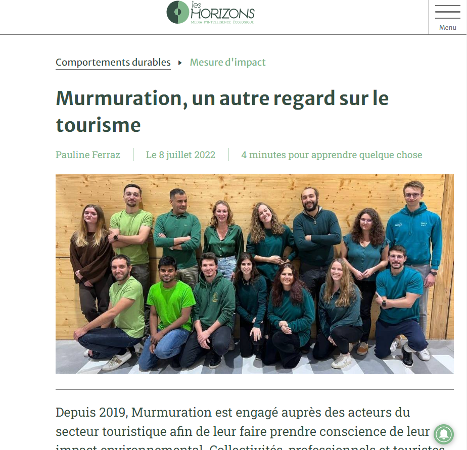 Murmuration, un autre regard sur le tourisme