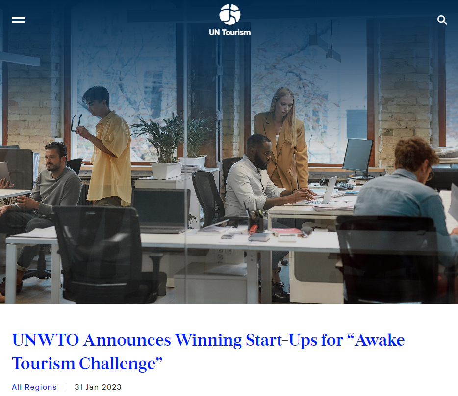 UNWTO annouces winning start-ups for 