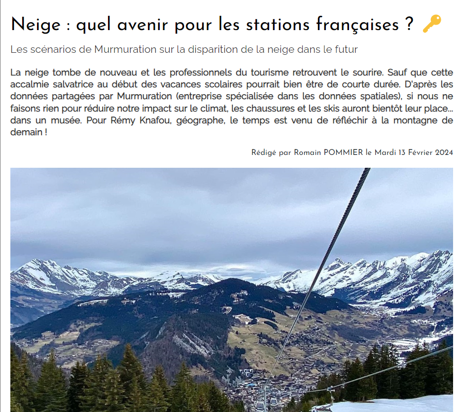 Neige : quel avenir pour les stations françaises ?