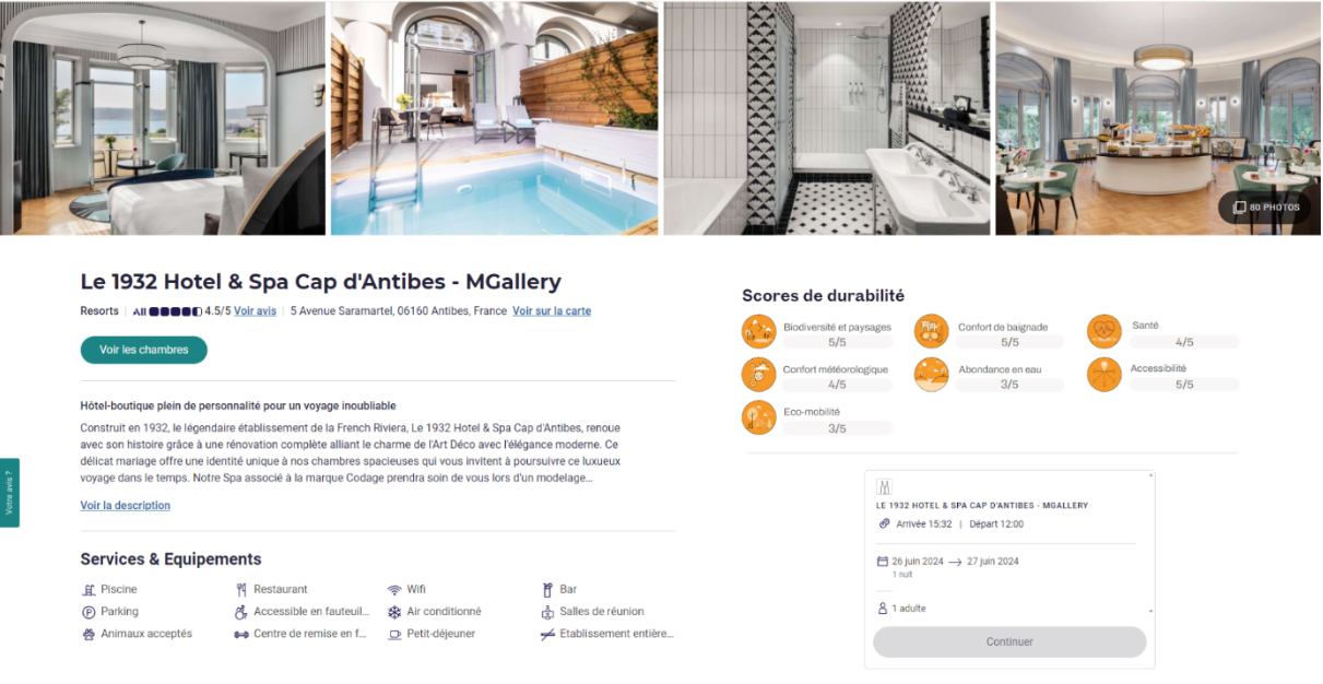 Measuring Attractiveness and Anticipating Climate Risks for the Accor Hotel Group