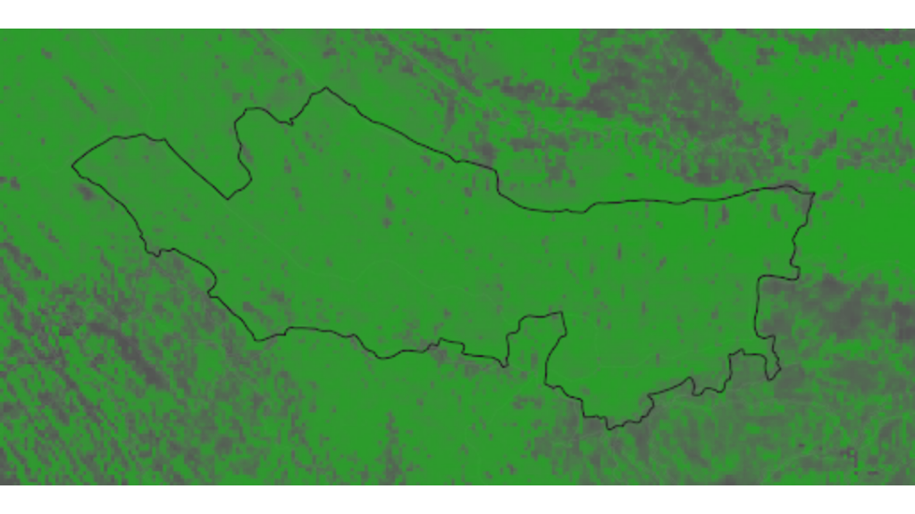 (Carte de l'Indice de Séquestration Carbone de la réserve de Sinharaja, 2020, ©Murmuration)